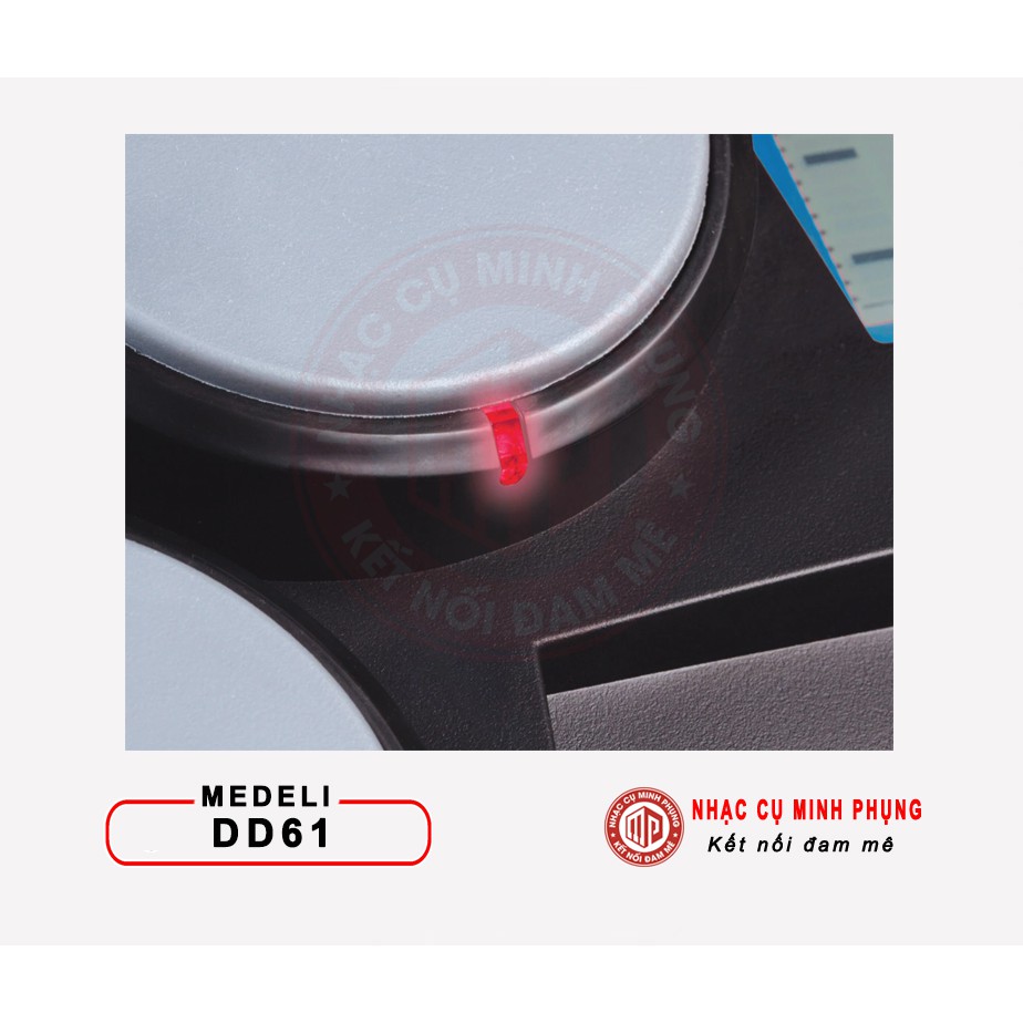 Trống điện Medeli DD61 thiết kế đẹp mắt dễ mang đi