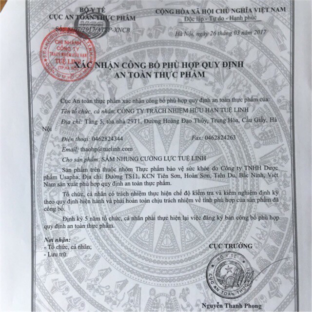 Sâm Nhung Cường Lực Tuệ Linh - Hỗ trợ bổ thận tráng dương, bổ khí huyết, tăng cường sinh lực, cải thiện sinh lý nam