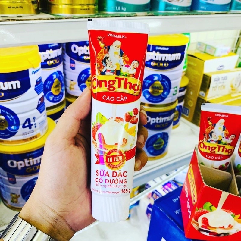 Sữa đặc ông thọ có đường Vinamilk tuýp 165g