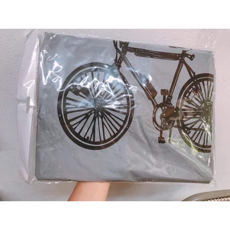 Bạt che xe máy ,xe điện in hình màu ghi chống thấm nước