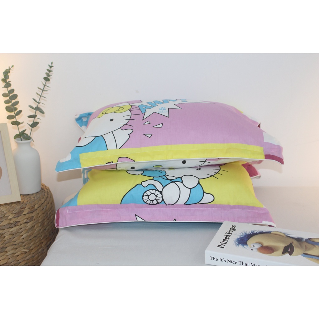 SALE GIÁ SỐC Vỏ Gối KHA LY - cho bé Chất Cotton Tự Nhiên mềm mại, thoáng mát size 35x50