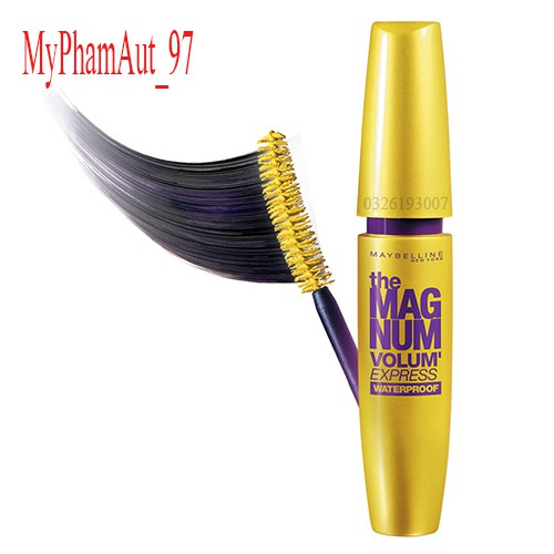 Mascara Dưỡng Mi Collagen Mascara Maybelline Magnum Làm Dày Mi 10 lần Không Lem 9.2ml