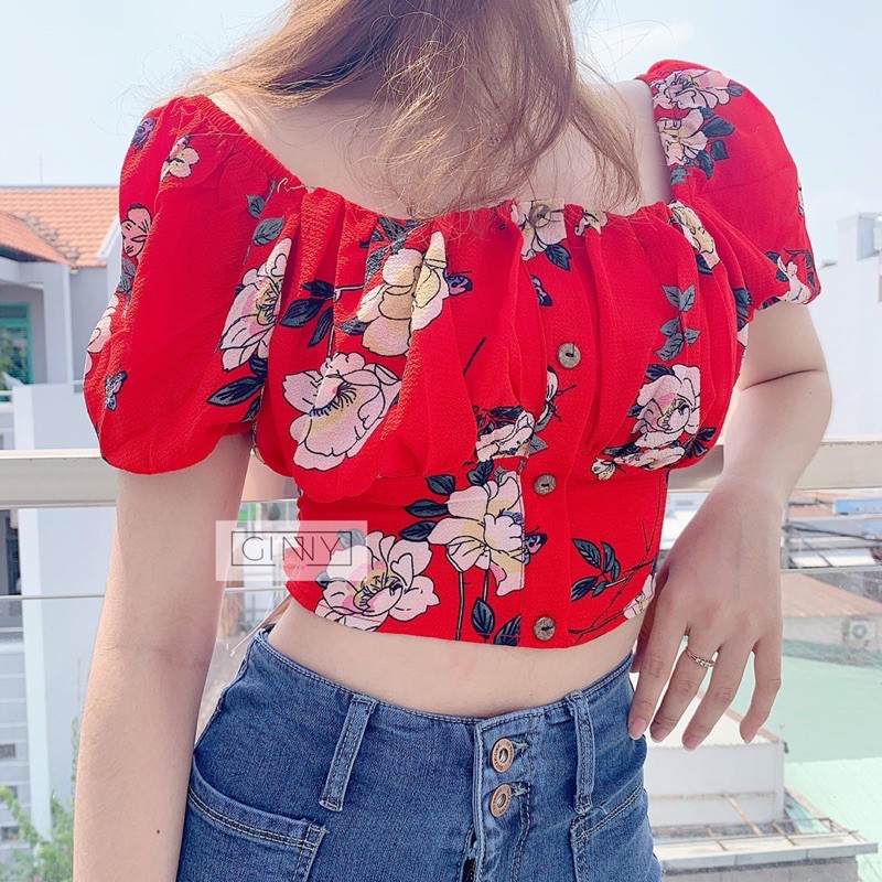 Áo Croptop Nữ Hoa Nhí TH-01 ULZZANG