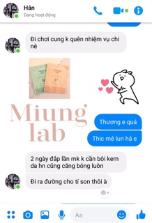 5 set mặt nạ Miung Lab version 2 căng bóng da 35 miếng