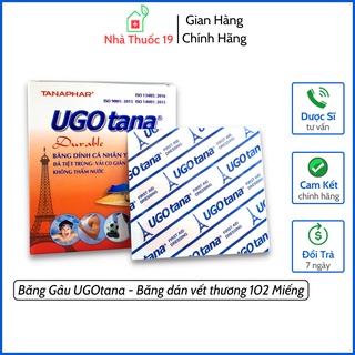 Băng Gâu UGOtana Hộp 102 Miếng Dán Vết Thương, Băng Dán Cá Nhân Urgo