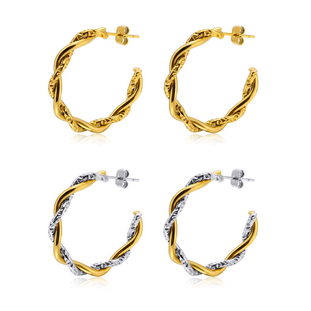 Vnox Bông Tai Dáng Dài Bằng Thép Không Gỉ 18K Chống Dị Ứng Thời Trang Dành Cho Nữ