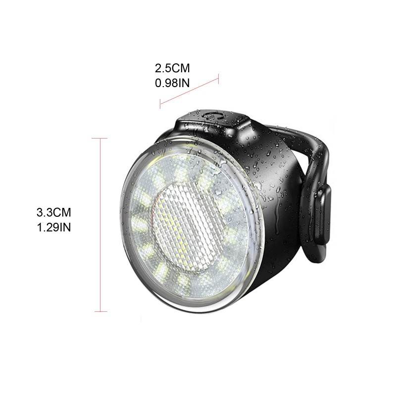 Đèn COB báo hiệu gắn đuôi xe đạp chống thấm nước có thể sạc lại dùng khi đi ban đêm