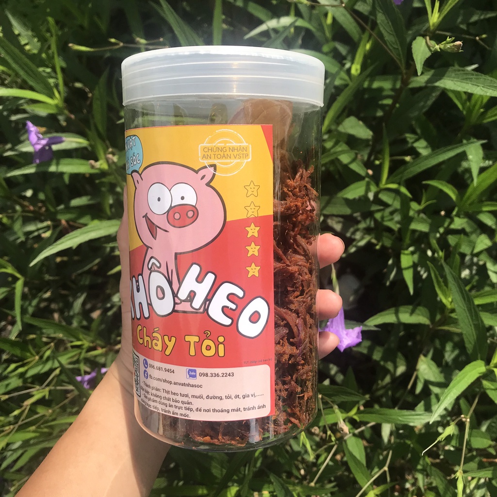 Khô Heo Cháy Tỏi 250g Ăn Vặt Nhà Sóc, Khô Lợn Cháy Tỏi Cay Vừa, Đồ Ăn Vặt Hà Nội | BigBuy360 - bigbuy360.vn