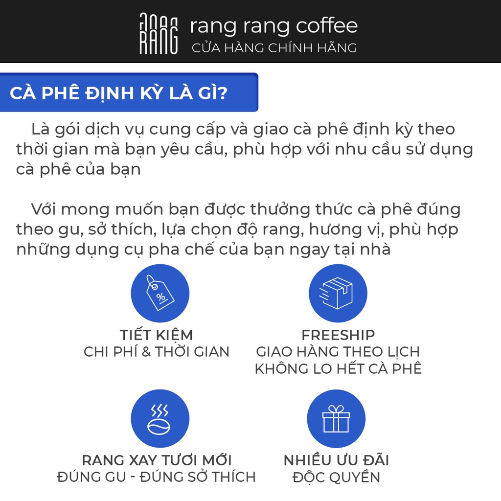 Cà Phê Định Kỳ 3 Gói Robusta Rang Rang Coffee 250g