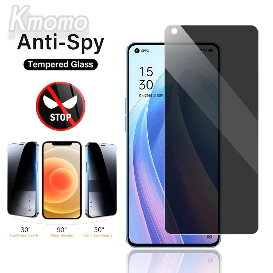 Kính Cường Lực Chống Nhìn Trộm Cho OPPO Reno 7Z 7 Se 6Z 6 5G 5F 5Z 5 4 Lite 4 Se 4Z 4F 4 3 Pro 4G 2Z 2F 2