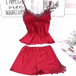 BỘ LỤA PHỐI VIỀN REN XINH