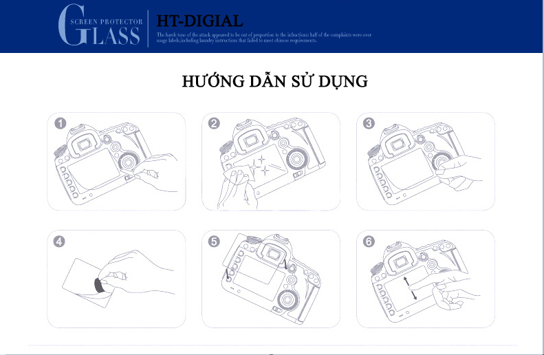 Miếng dán màn hình cường lực máy ảnh Canon 100D