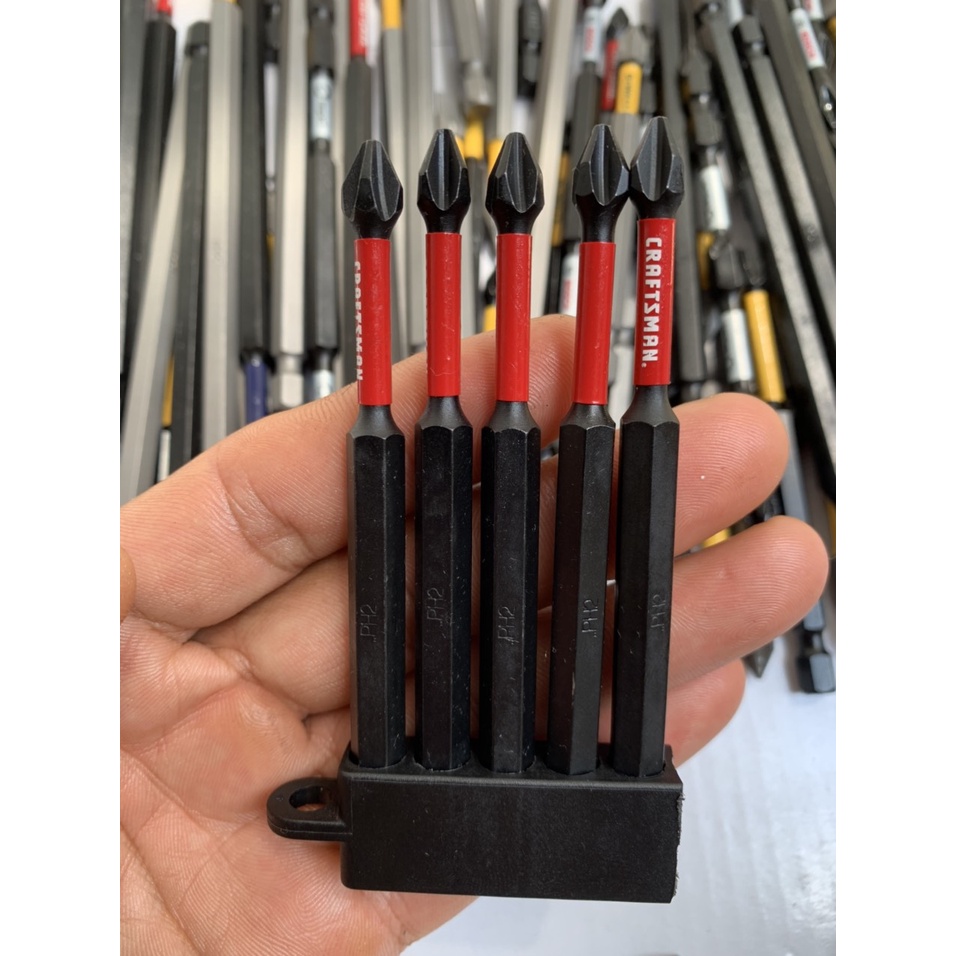 Combo mũi vít dài 9cm 5 PH1 , 5 PH2 , 5PH3 , 5 SL8 , 5 mũi vít điện tử thương hiệu Dewalt Bosch Diablo Iriwin Craftsman