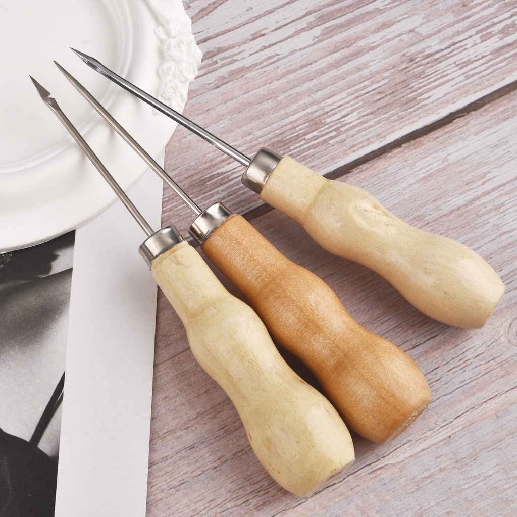 Gỗ da may nón Dụng cụ may thủ công Giày da Sửa chữa Kim DIY Craft May Punch Phụ kiện