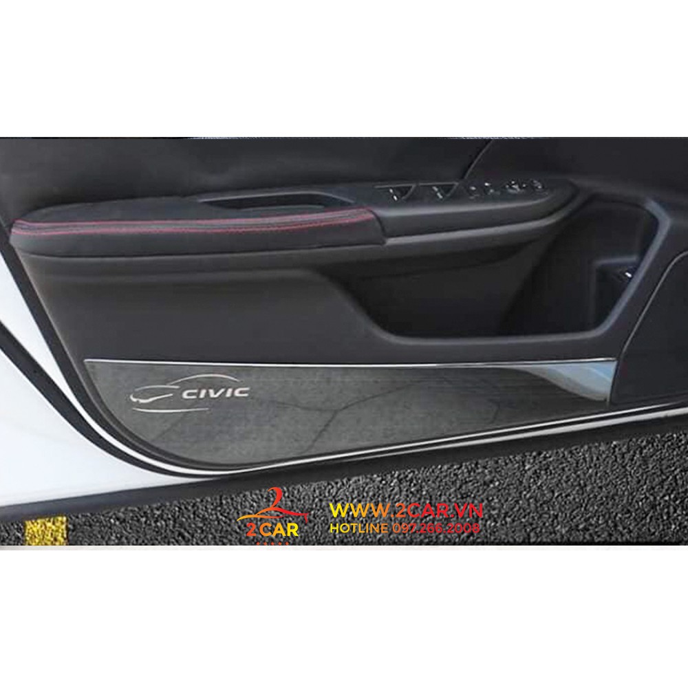 Ốp Tapli Cánh Cửa và màng loa Xe Honda Civic 2016-2019,2020, 2021 Hàng TiTan Cao Cấp