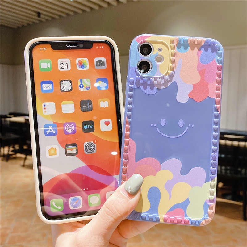 Ốp điện thoại hình mặt cười may mắn cho iPhone 6/6plus/6s/6splus/7/7plus/8/8plus/X/Xs/Xr/Xsmax/11/12/13/Pro/Max/Plus | BigBuy360 - bigbuy360.vn