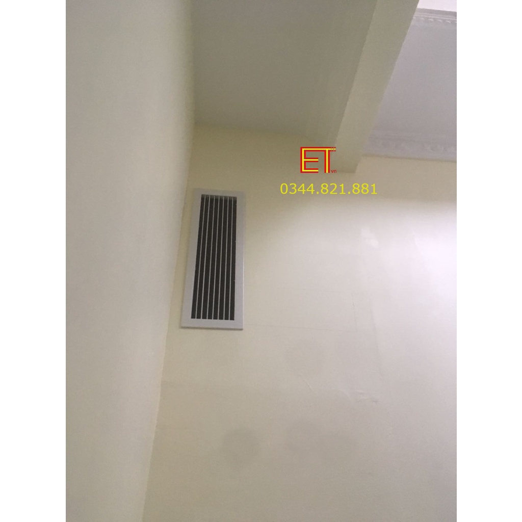 Mặt thông gió - trong nhà hình chữ nhật 75x15, BH 12 tháng, nhôm định hình sơn tĩnh điện, chịu nhiệt, không biến đổi màu