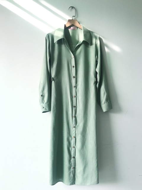 [Handmade] Đầm sơ mi linen