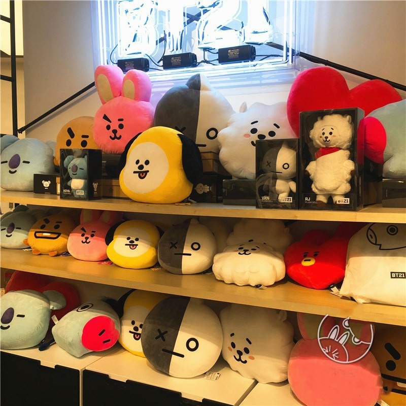 Gối nhồi bông mềm mại kiểu dáng nhóm nhạc BTS BT21