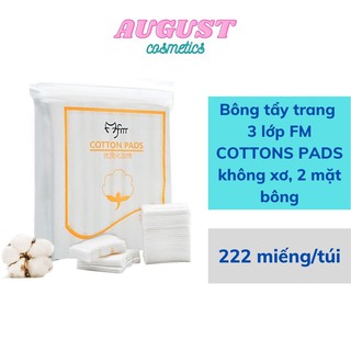 Bông tẩy trang 3 lớp Cotton Pads - Túi 222 miếng