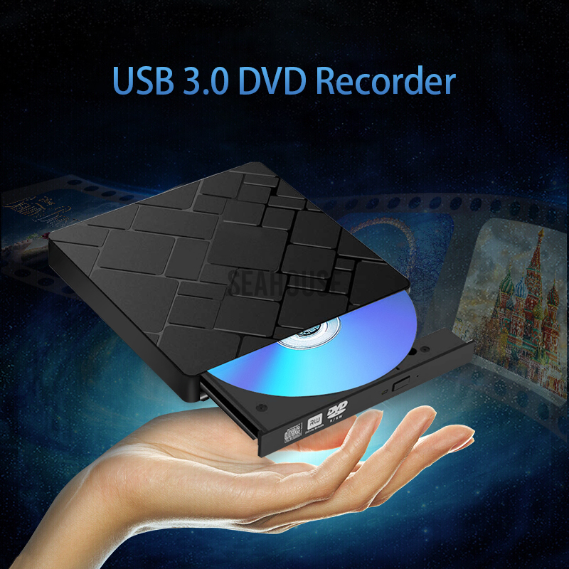 Đầu Đọc Đĩa Dvd-Rw Mở Rộng Usb 3.0 Cho Pc Laptop Os Windows 7 / 8 / 10