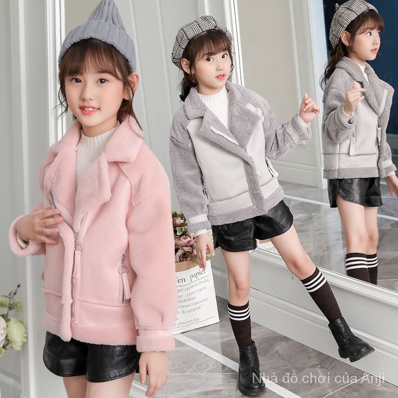 Thick warm velvet autumn winter girl jacket