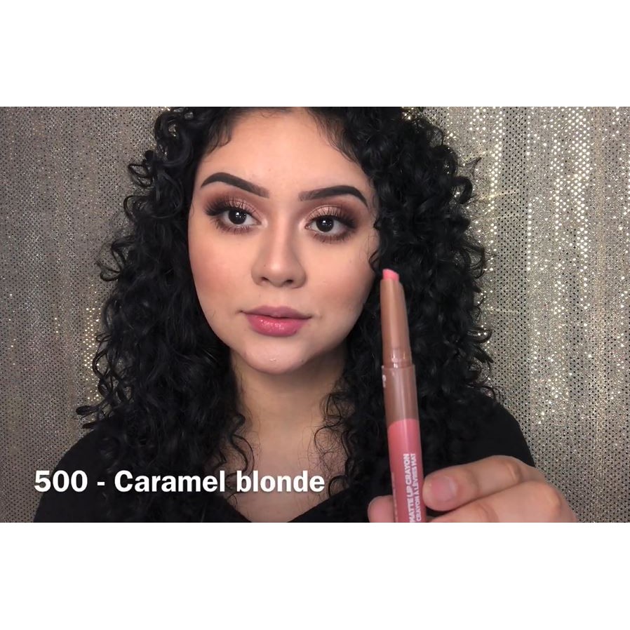 [Chính Hãng] Son Bút Chì L'Oreal Matte Lip Crayon 500 Caramel Blonde Nude