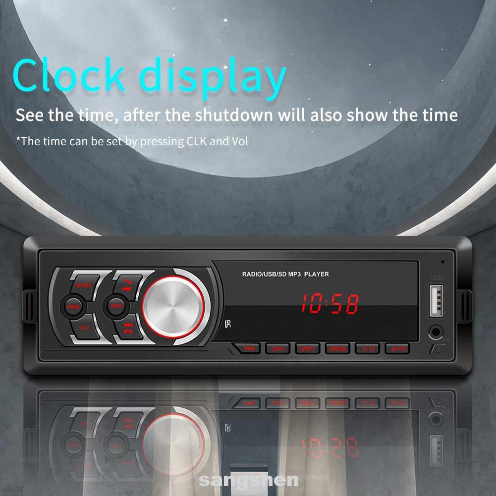 12V LED Display Universal Remote Control Vintage AUX In Lossless Music Handsfree Calls Support USB Disk Car MP3 Player