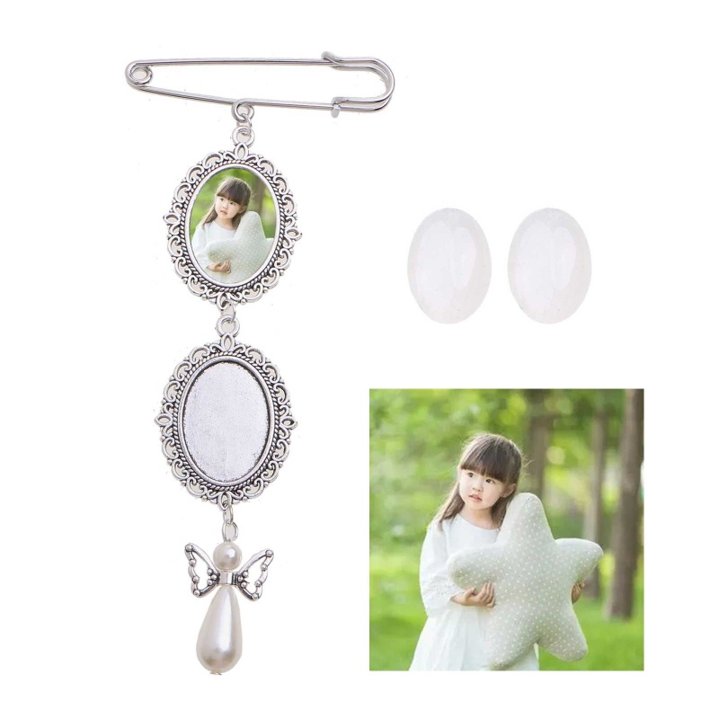 Trâm Cài Áo 2 Khung Cho Cô Dâu Chú Rể