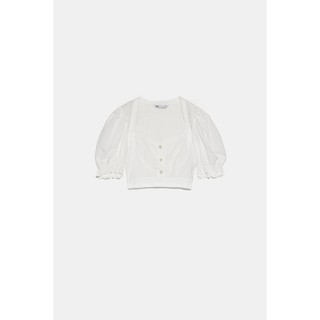 Áo sơ mi Zara cổ vuông