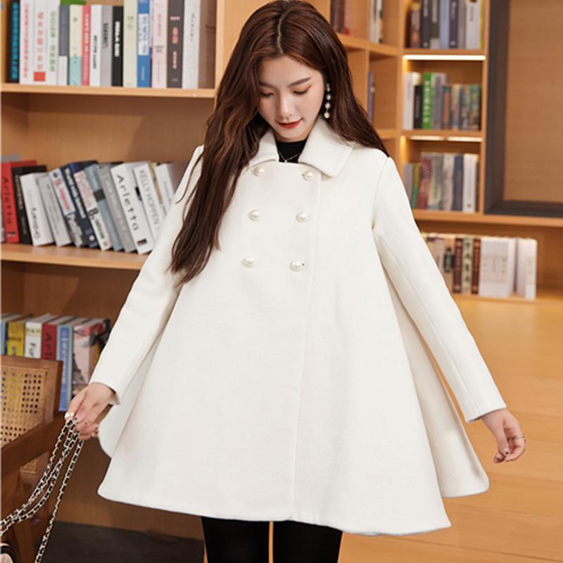 Quần Áo Nữ S-3xl Plus Size💖💖Đồ Dùng Xuân Thu Đông💜Áo Khoác Len Dáng Chữ A Phong Cách Hàn Quốc Dành Cho Nữ | BigBuy360 - bigbuy360.vn
