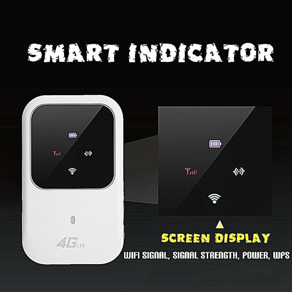 Cục phát wifi 4G tốc độ cao -Phát wifi từ sim 3G 4G siêu tốc cực nhanh- Màn hình LED hiển thị thông minh và Pin cực trâu | BigBuy360 - bigbuy360.vn