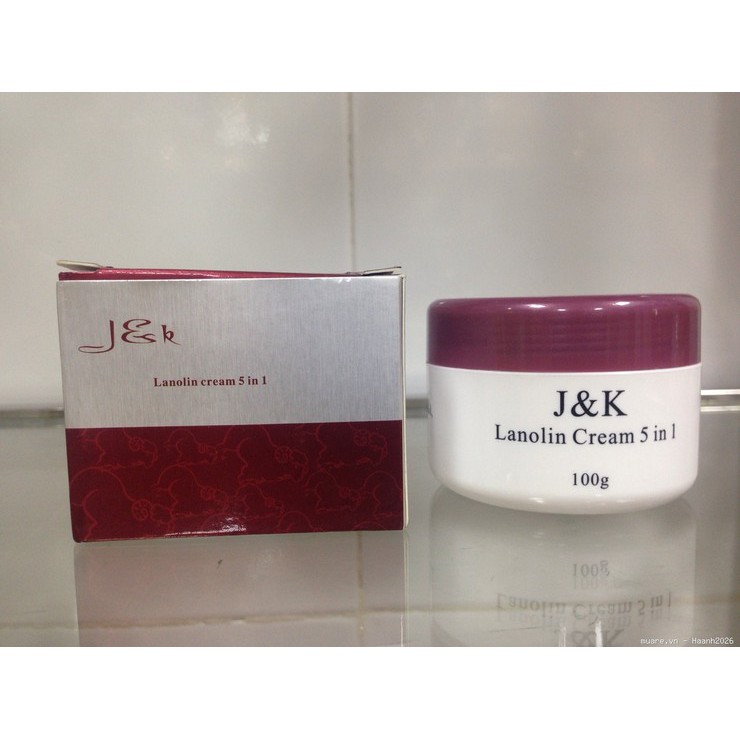 Kem dưỡng ẩm J&K Lanolin 5 in 1 Cream 100g - Xuất xứ Úc