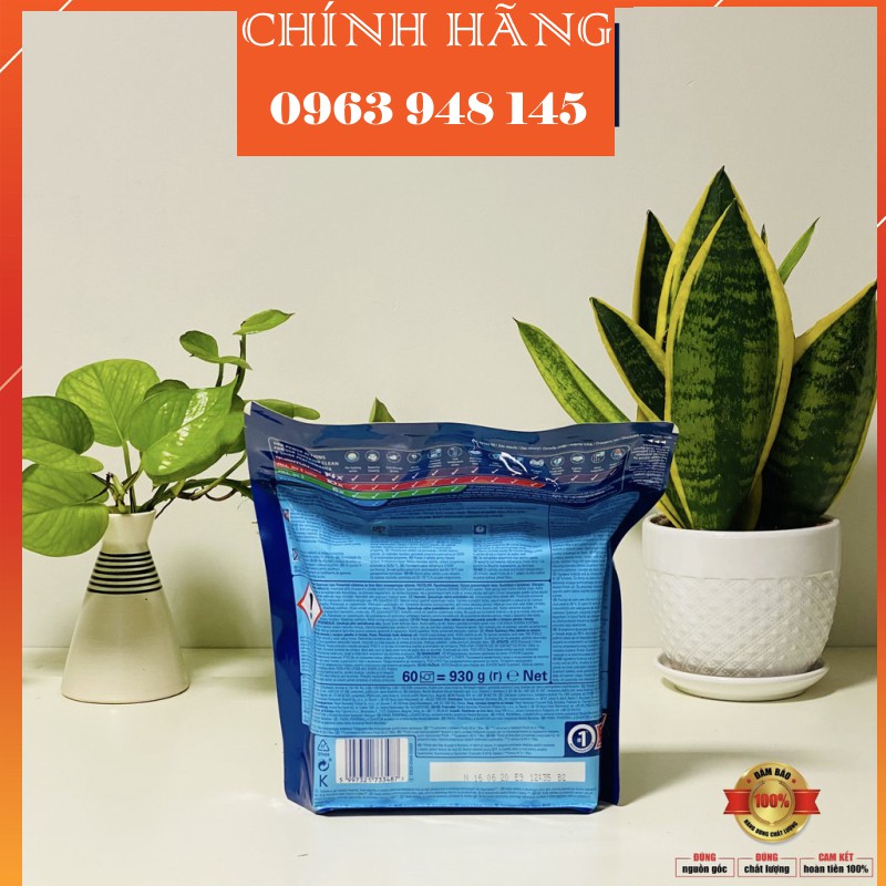 Viên rửa bát Finish Quantum 60v hương Chanh Táo