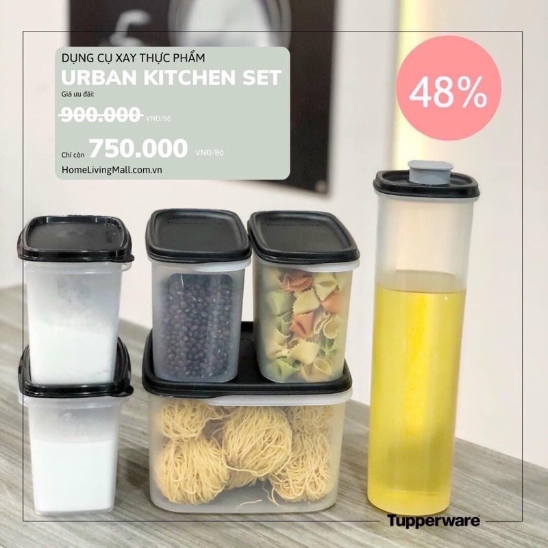 Trọn bộ gia vị cao cấp mới ra mắt của Tupperware Urban kitchen set | BigBuy360 - bigbuy360.vn