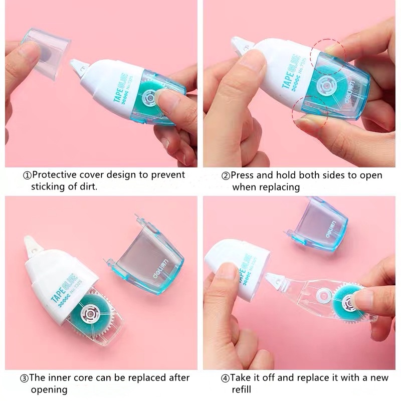 Bút xóa kéo 2 Mặt Dạng Bút 6mm X 8m Tiện Dụng Cho Học Sinh/ Nhân Viên Văn Phòng