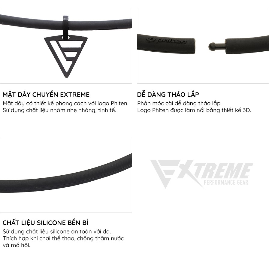 Vòng cổ Phiten Rakuwa extreme delta