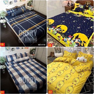 Rẻ nhất Bộ ga gối poly 1m8 đệm dày 20cm mã C0008
