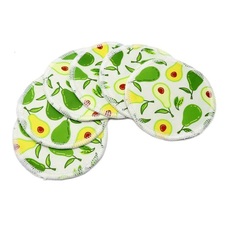 Bộ 6 Miếng Đệm Ngực Siêu Thấm Nước Có Thể Giặt Sạch Tái Sử Dụng Cho Mẹ Bỉm Sữa