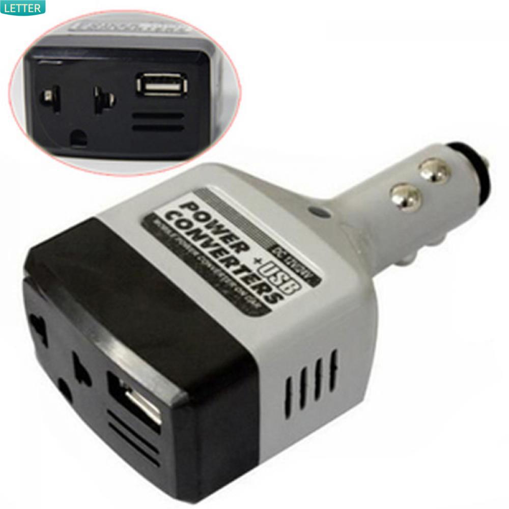 Bộ Chuyển Đổi Nguồn Điện USB DC 12V Sang 220V Cho Xe Hơi