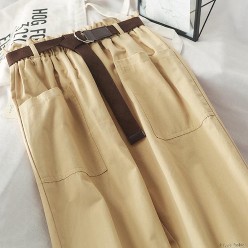 [Baywellfashion]Quần dài phối túi thiết kế đơn giản hợp thời trang | BigBuy360 - bigbuy360.vn