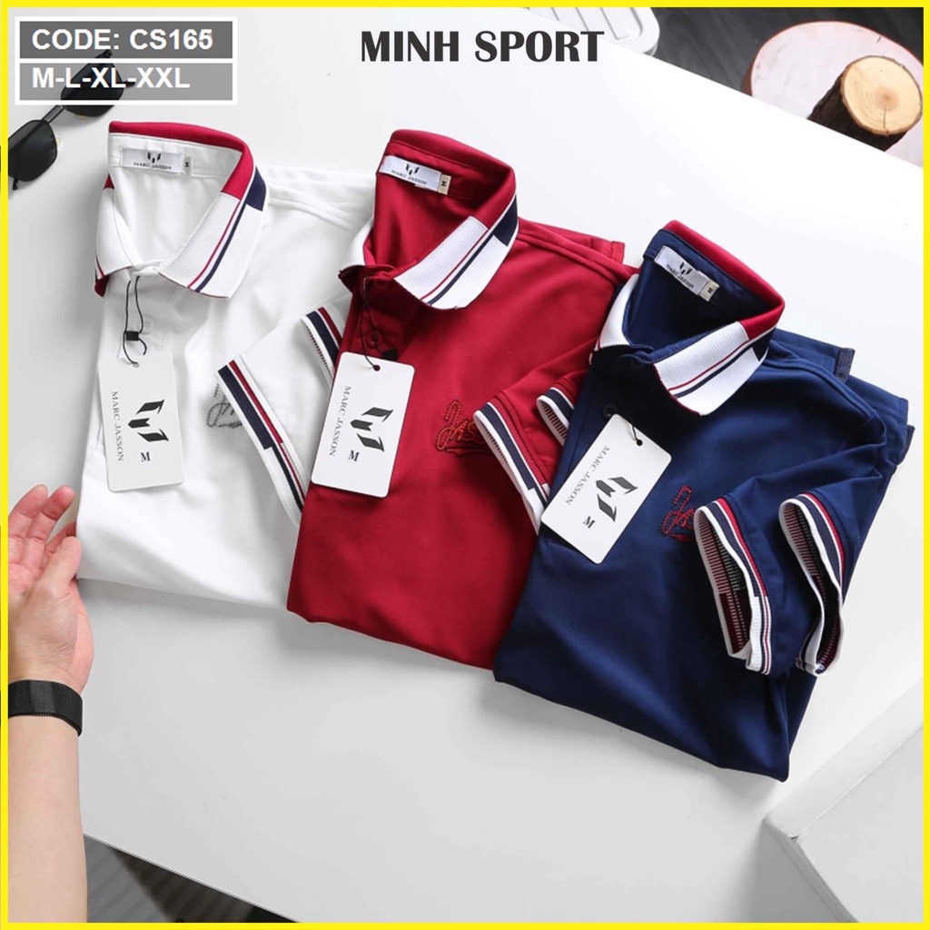 Áo Thun Polo Nam Cổ Bẻ Thêu Chữ Ngắn Tay Thời Trang mã AO.48