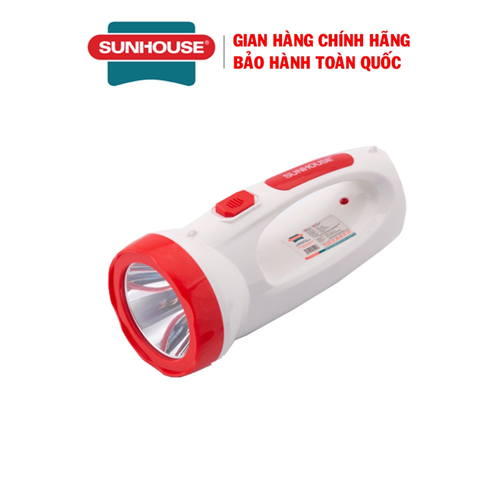 Đèn pin xách tay 2 chức năng Sunhouse SHE-8000, Sử dụng liên tục lên tới 6 giờ, Bảo hành 6 tháng