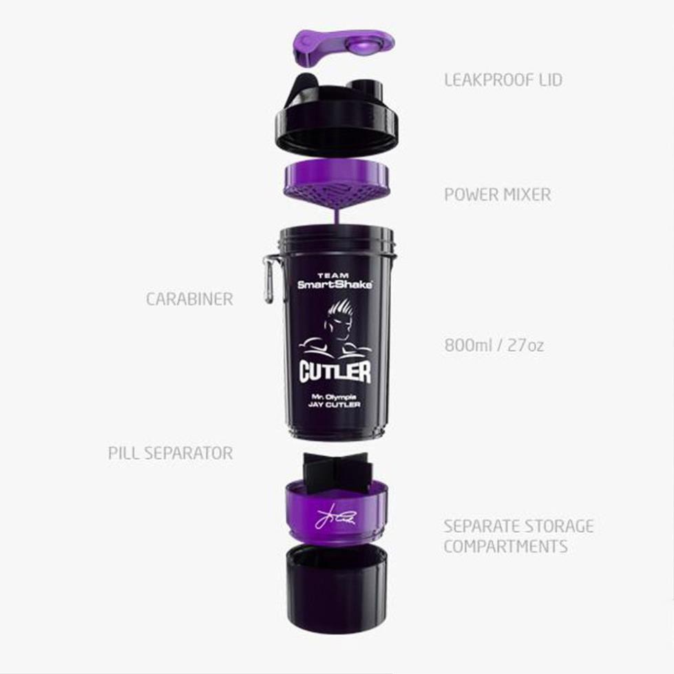 Bình lắc tập Gym Shaker Jay Cutler 3 ngăn - Nhựa Cao cấp