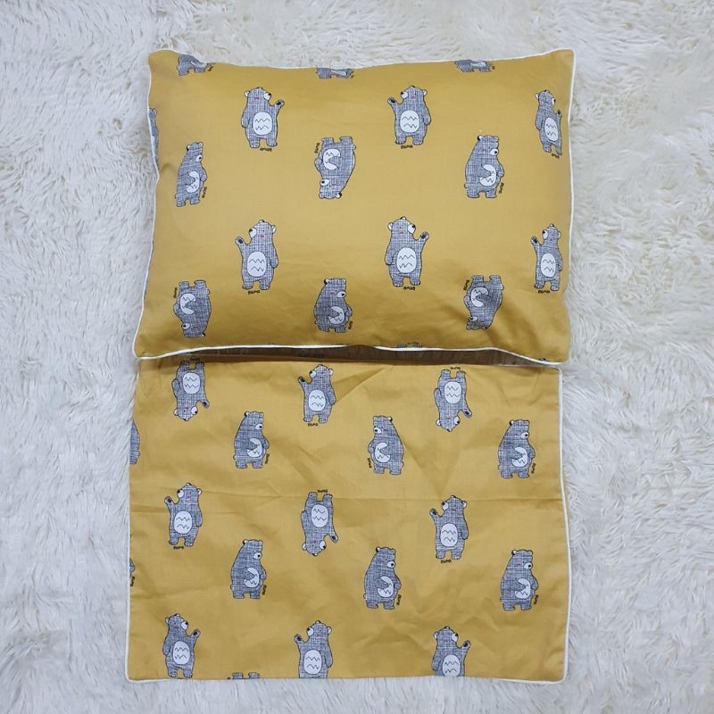 Gối trẻ em Muji cao cấp nhiều mẫu size 30x42cm. Chất liệu 100% cotton thoáng mát