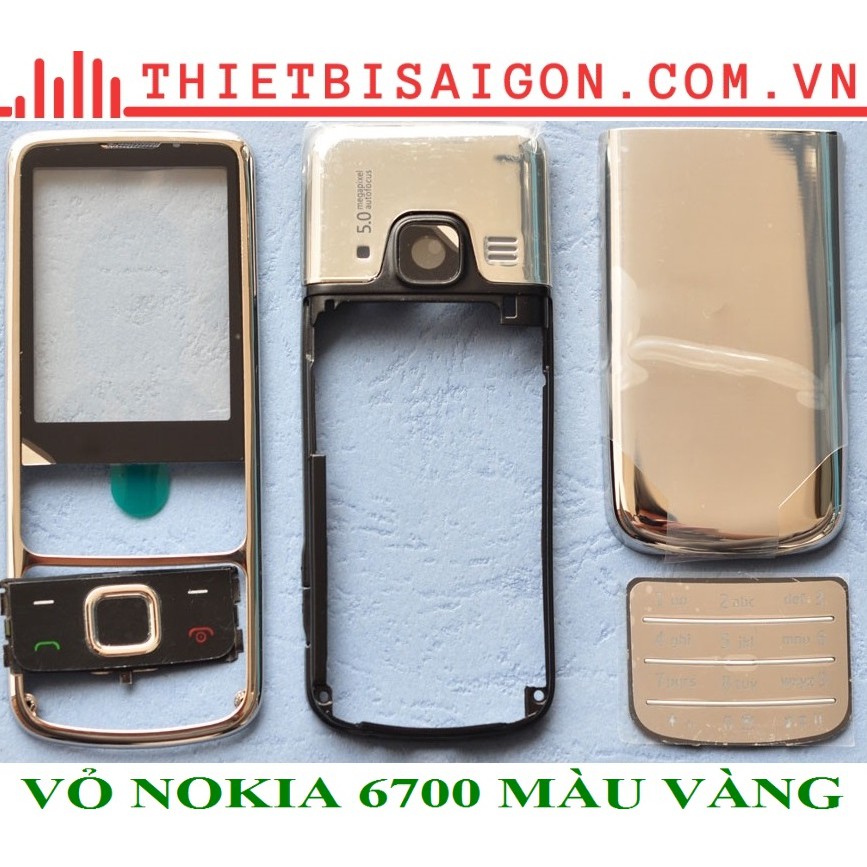 VỎ NOKIA 6700 VÀNG