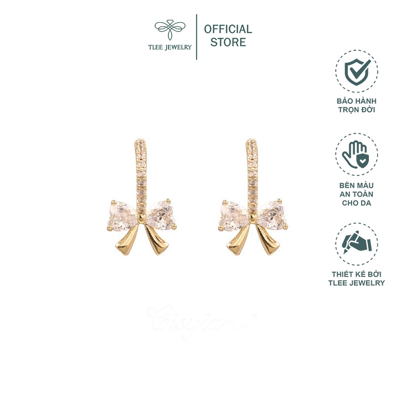 Khuyên tai bạc nữ TLEE Muse phong cách Hàn quốc nữ tính TleeJewelry B0112