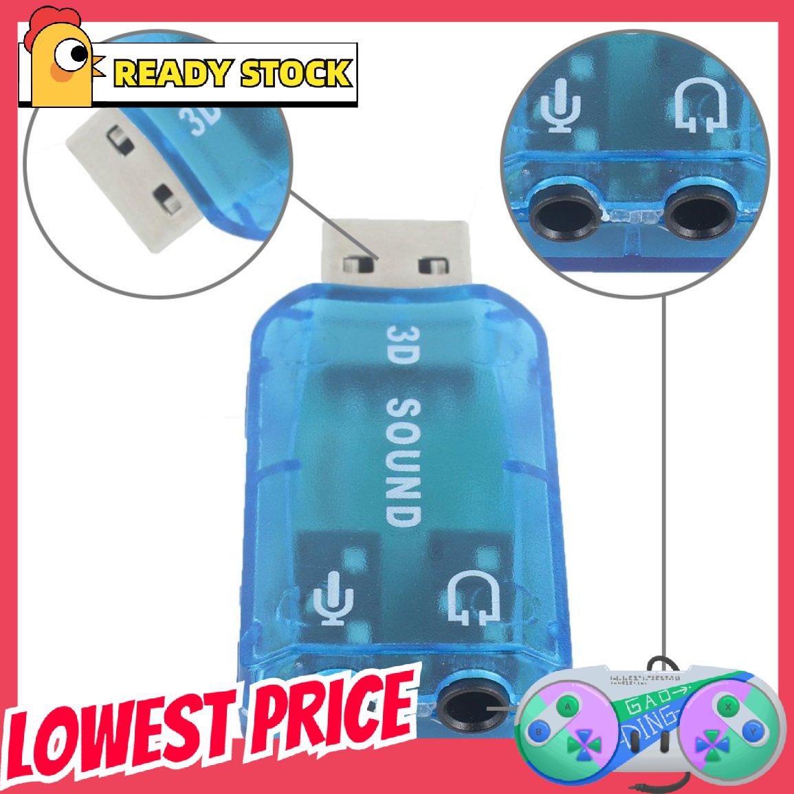 Usb 1.1 Mic / Loa Âm Thanh 7.1 Ch 3d Cho Pc / Laptop | BigBuy360 - bigbuy360.vn