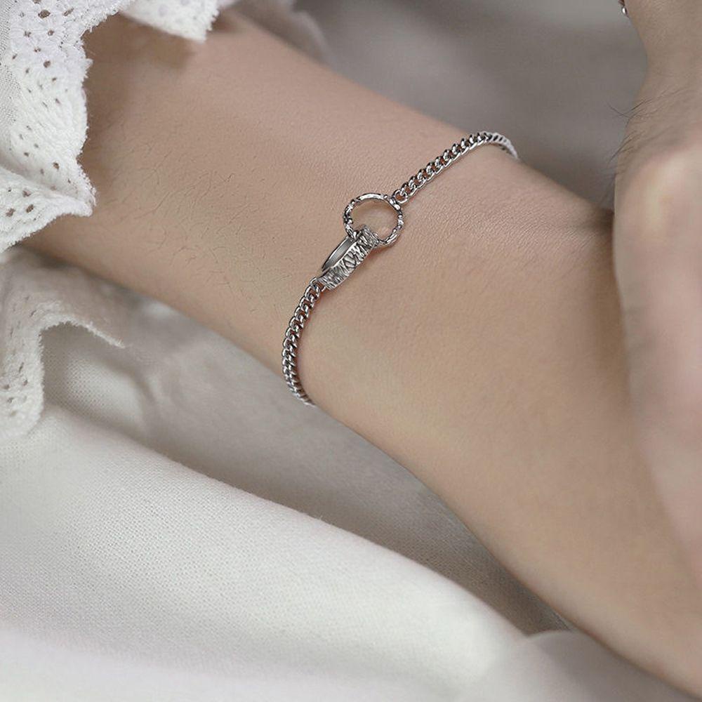 Vòng Tay Dây Xích Đôi Khắc Chữ True Love Thời Trang Cho Cặp Đôi
