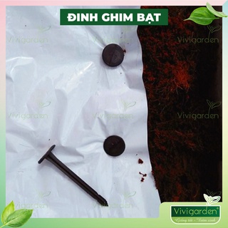 1kg (khoảng 160 - 180 cái) Đinh ghim bạt màng phủ nông nghiệp nhựa PP bền dẻo đầu oval dễ sử dụng